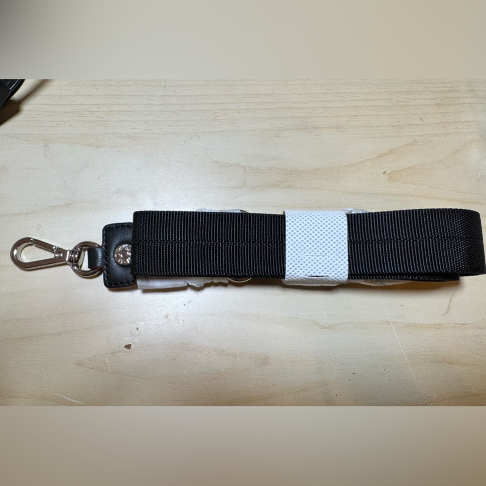 NWT MZ Wallace Black Crossbody Strap black and silver adjustable